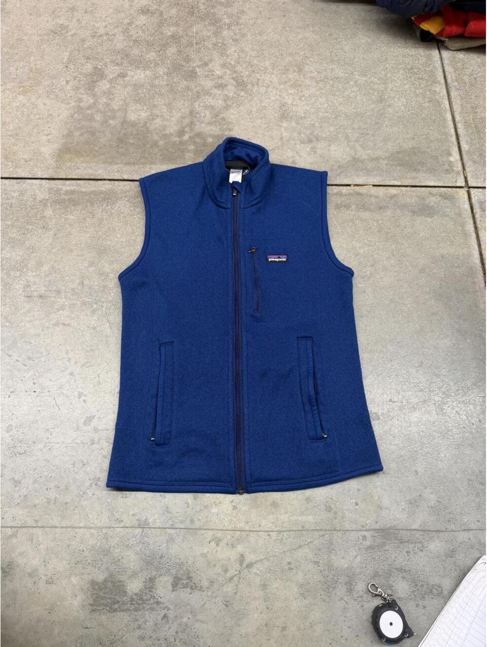 vintage patagonia better sweater royal blue zip up vest size small